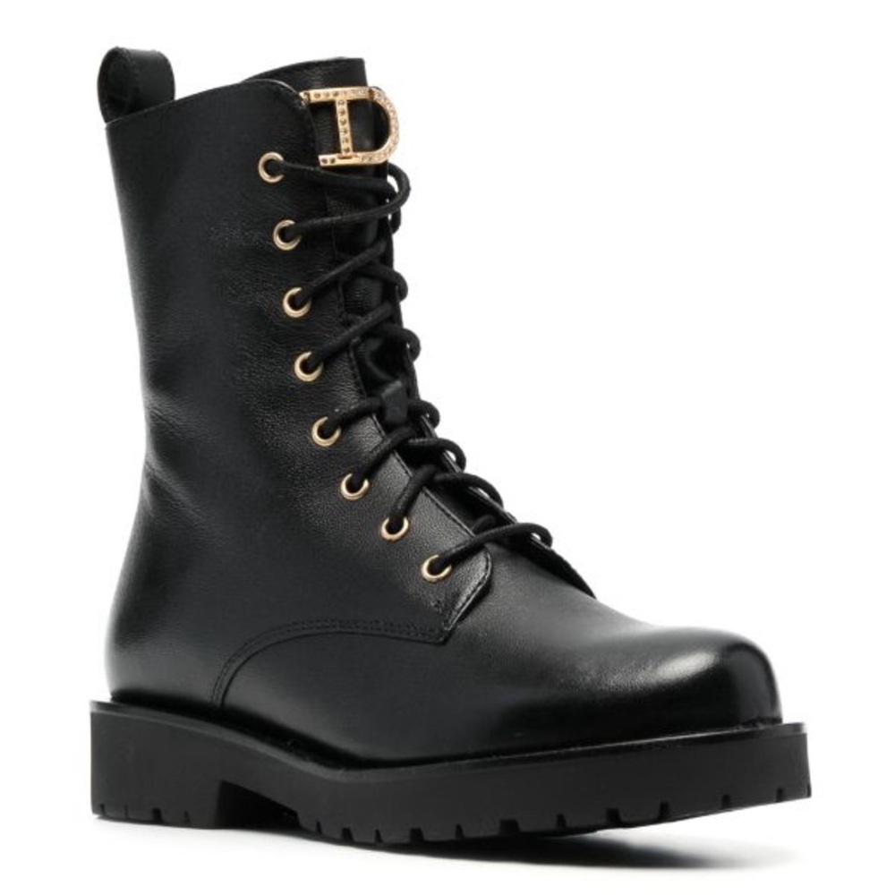 TWINSET 100% Leather Ankle Boots